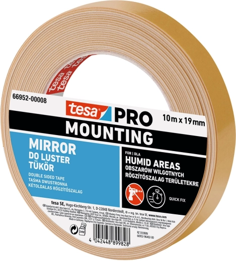 Montážna páska na zrkadlá 19 mm × 1,5 m Tesa