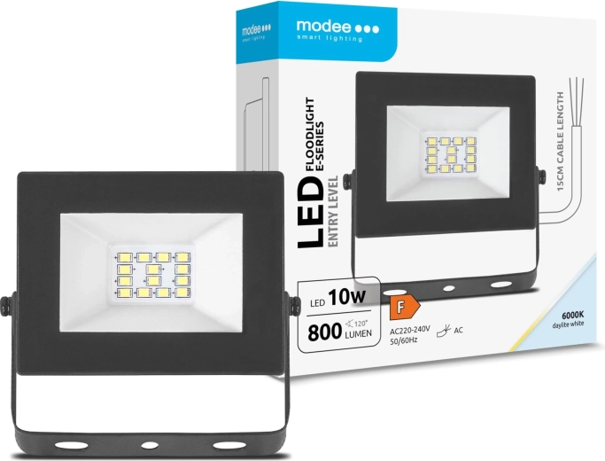 Modee LED reflektor E‑series Slim 10 W, 120°, 800 lm, studená biela