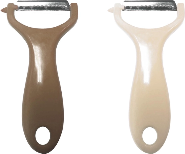 Y škrabka Julienne s nerezovou čepeľou 5 cm, plastová rukoväť, mix farieb