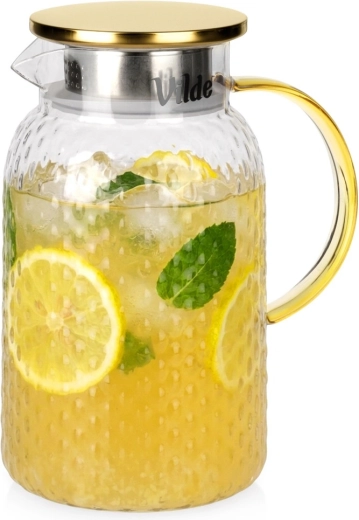 Sklenený džbán s vekom 1,5 l Vilde