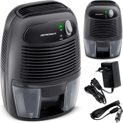 Berdsen BR-68B elektrický odvlhčovač vzduchu s 12V adaptérom do auta, čierny