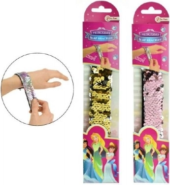 Flitrový náramok 23 cm, 3 farby na karte