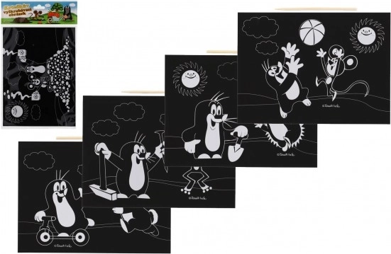 Vyškrabovací obrázok Krtko a priatelia