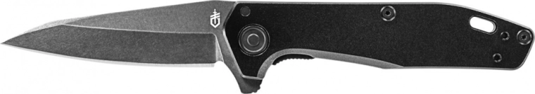 Gerber Fastball Black vreckový nôž 7,6 cm, celočierny, hliník