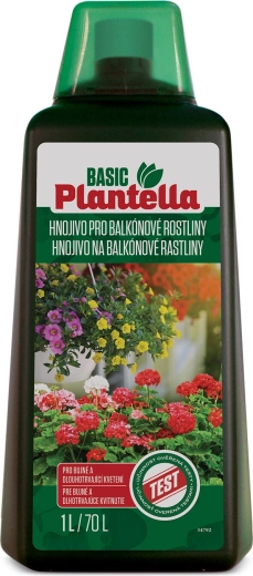 Tekuté hnojivo pre balkónové kvitnúce rastliny Plantella Basic 1 l