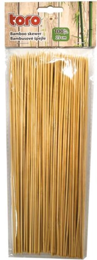 Toro bambusové špajdle špicaté 25 cm, 100 ks