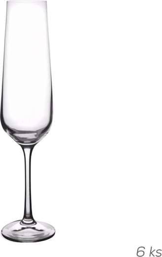 Poháre Sandra na sekt 0,2 l, 6 ks