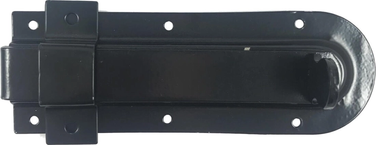 Zástrč 140 mm čierna – univerzálna na vráta a bránky