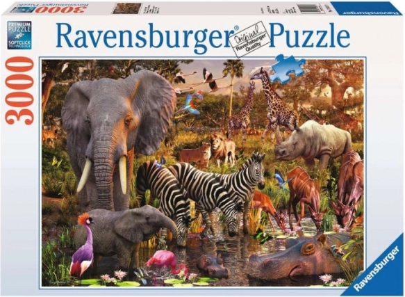 Ravensburger puzzle Africké zvieratá 3000 ks
