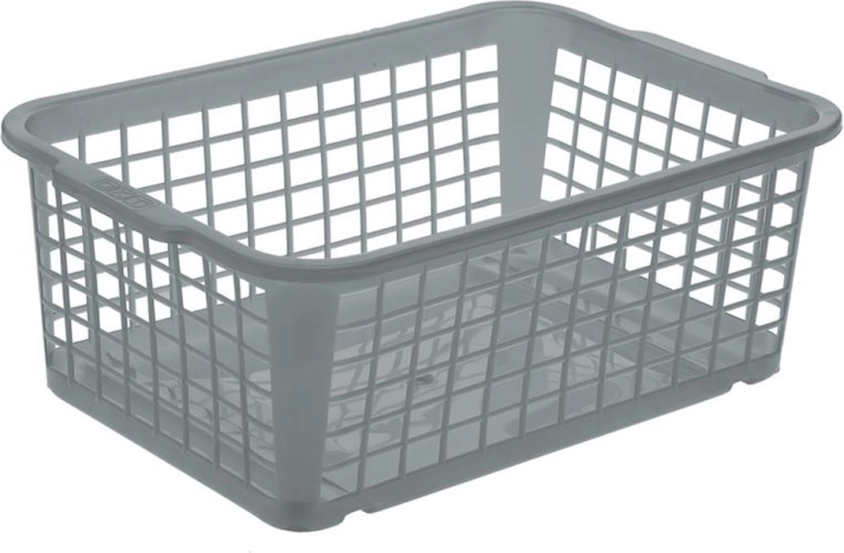 Plastový košík Keeper 20 × 30 × 11 cm sivý