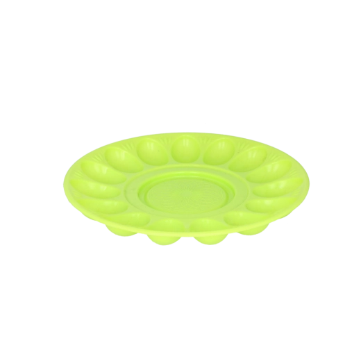 Plastový tanier na vajcia 30 cm s miskou uprostred