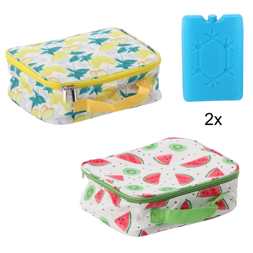 Termotaška 4 l s dvoma chladiacimi vložkami, citrónový dizajn