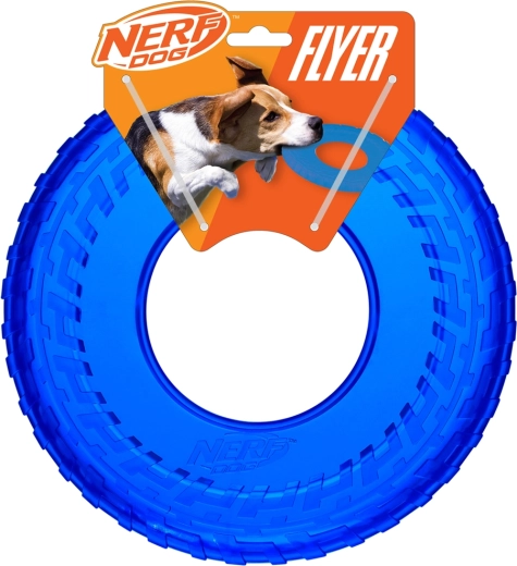 Nerf Dog lietajúci krúžok z priehľadnej gumy 25 cm