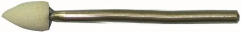 Oválne brúsne teliesko 6 × 10 mm so stopkou 3 mm, zrnitosť 80