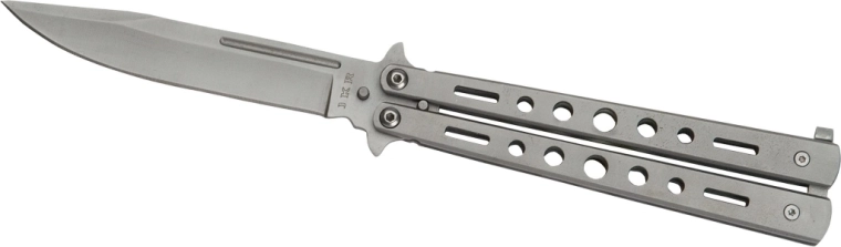 Vreckový nôž motýlik JOKER Butterfly, 10 cm, celokovový