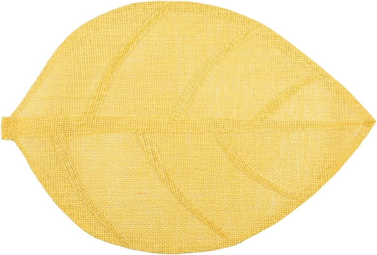 Prestieranie v tvare listu žlté 33 × 48 cm