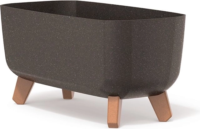 Kvetináč na nožičkách GRACIA CASE ECO WOOD 39 cm – káva