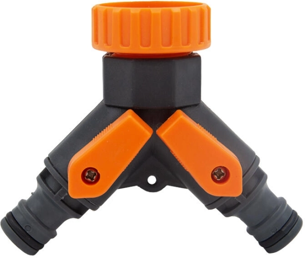 Adaptér na kohútik – 2-cestný rozdeľovač pre hadice 3/4" a 1"