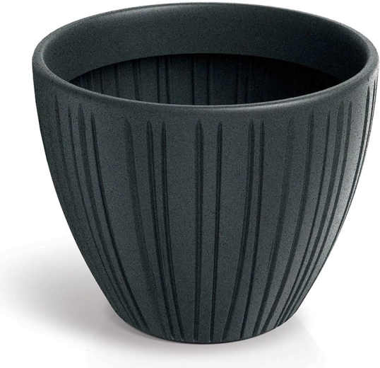 Kvetináč Fero Round 48 cm olovený – moderný vonkajší a interiérový truhlík