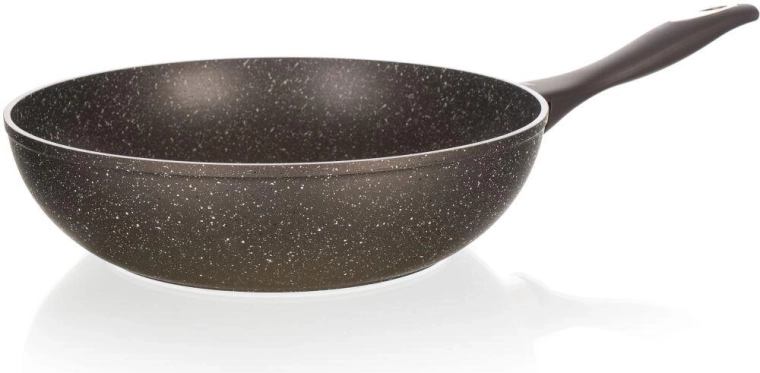 Wok panvica 28 cm s nepriľnavým povrchom Premium Dark Brown
