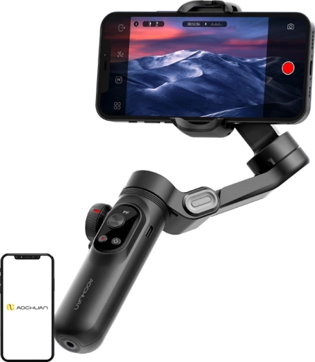 Aochuan Smart X Pro Standard – 3-osový stabilizátor na telefón (čierny)