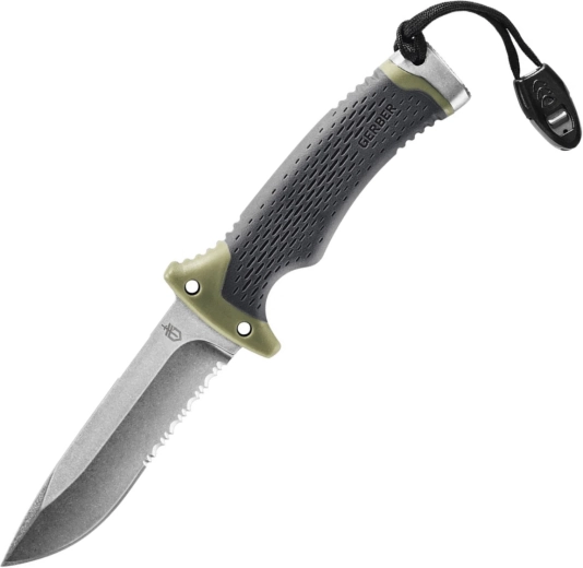 Gerber Ultimate Survival outdoorový nôž s pevnou čepeľou 8,3 cm zeleno-čierny