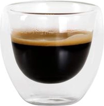 Sklenený hrnček na espresso z dvojitého borosilikátového skla 100 ml TORO