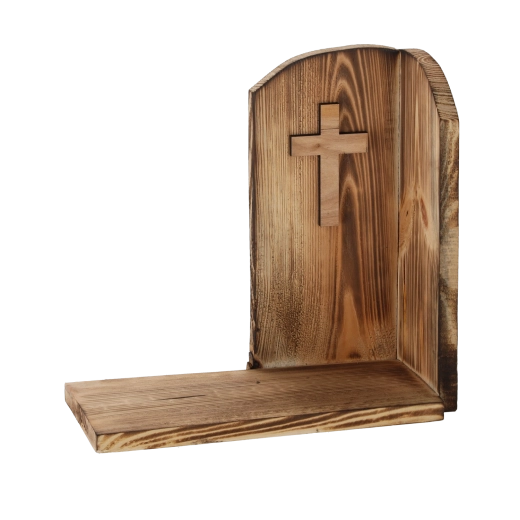 Podstavec pod sviečku, opálený