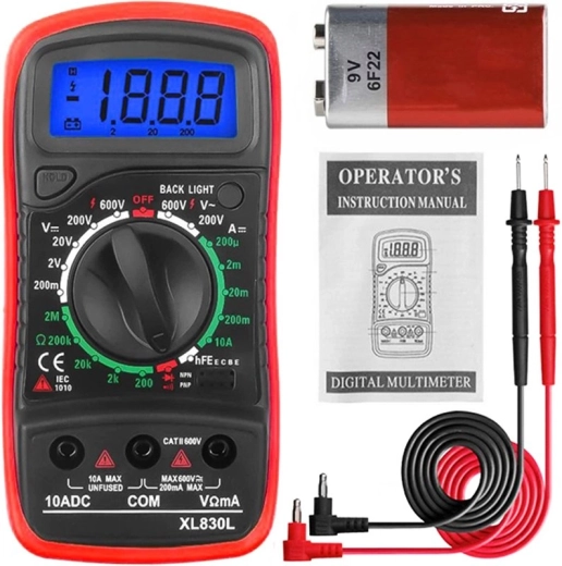 Digitálny multimeter Renew Force červený