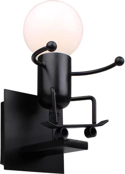 Nástenná lampa Loft čierna