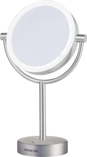 Kozmetické LED zrkadlo Sencor s 5× zväčšením
