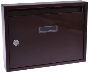 Paneláková poštová schránka 320 × 240 × 60 mm hnedá bez dier