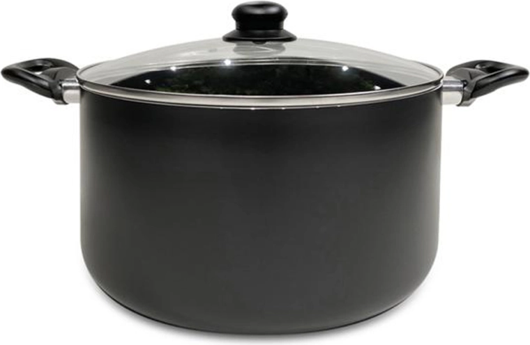 Hrniec s pokrievkou KITCHISIMO Nero 28 cm, 8,5 l