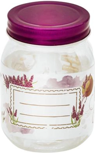 Zavárací pohár s viečkom TORO 380 ml Levanduľa