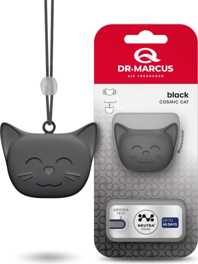 Dr. Marcus Cosmic Cat osviežovač vzduchu do auta Black