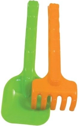 Súprava lopatka a hrabličky 25 cm - 1 kus