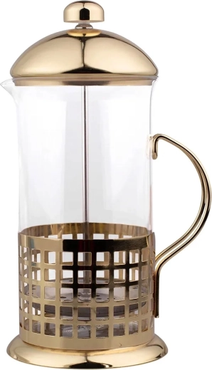 Kanvička na lúhovanie (french press) 1000 ml so zlatým kovovým filtrom