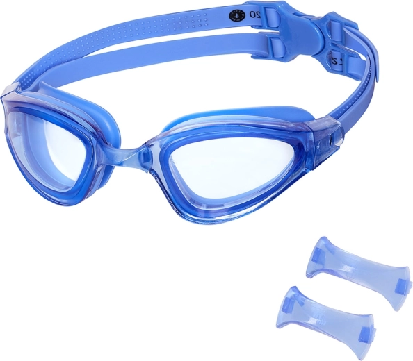 Plavecké okuliare NILS Aqua modré s anti‑fog a UV ochranou