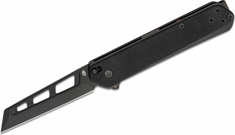 Gerber Spire AO – minimalistický vreckový nôž G10, 7,4 cm, celá čierna