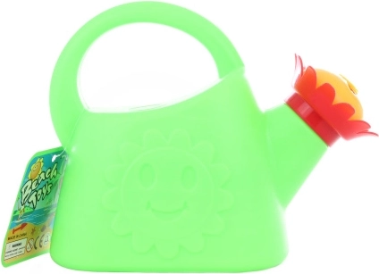 Plastová kanvička na polievanie s kvetinovým rozprašovačom (mix farieb)