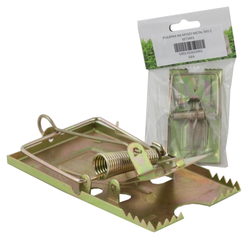 kovová pasca na myši 9 × 5 cm