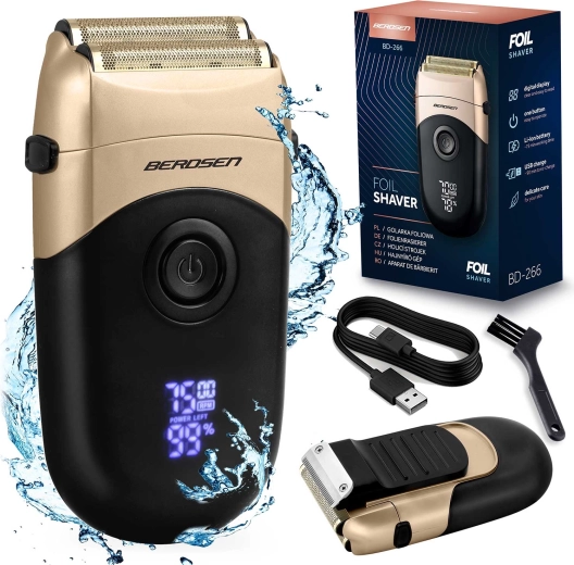 Fóliový holiaci strojček BERDSEN čierno‑zlatý s LCD displejom