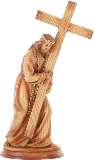 Figúrka Ježiša s krížom z polyrezínu 31,5 cm
