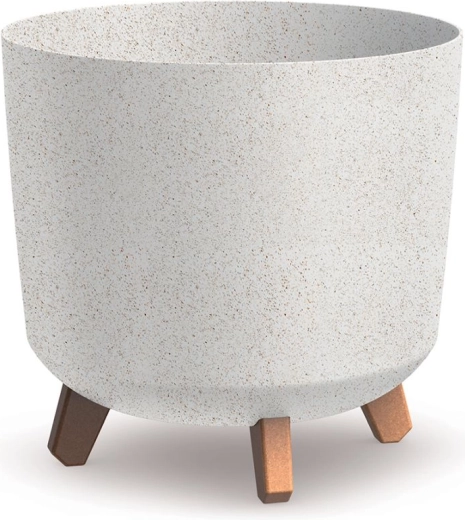 Kvetináč Gracia Tubus Eco Wood 30 cm biely