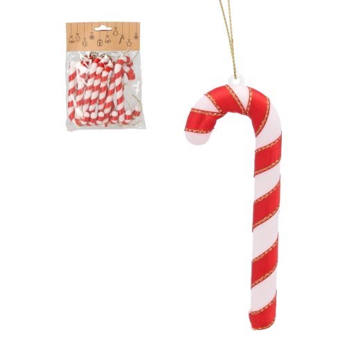 Sada vianočných ozdôb cukrové paličky 12 cm – 12 ks