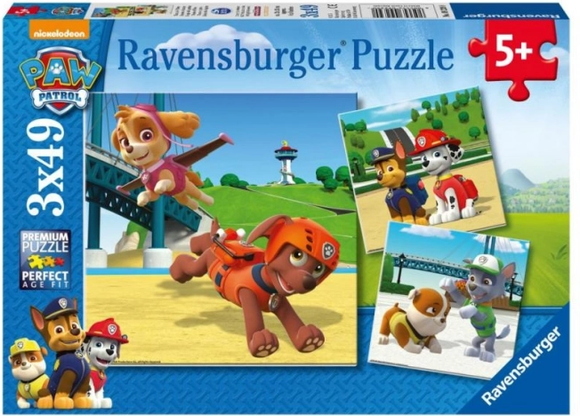 Ravensburger puzzle Paw Patrol 3×49 dielikov