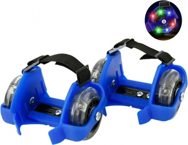 Svetielkujúce kolieska na topánky modré