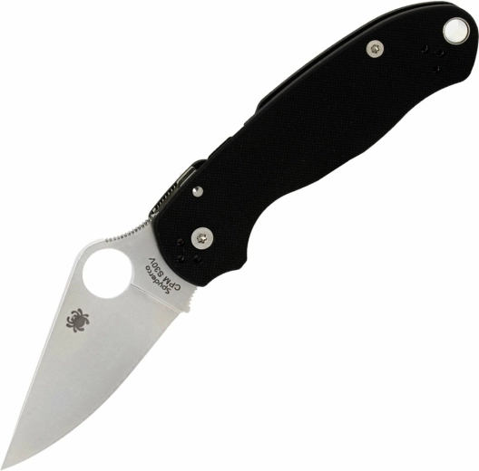 Vreckový nôž Spyderco Para 3 Black G10, saténová čepeľ 7,5 cm