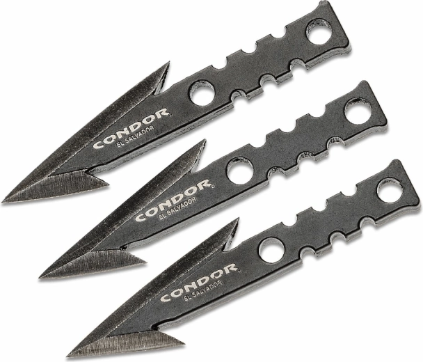Sada rybárskych hrotov s protihrotmi Condor Pocket Pike, 3 ks, nylonové puzdro