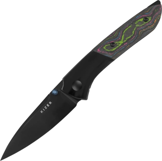 Kizer Spitfire zatvárací nôž S35VN, titán a camo carbon 80s - 1 kus